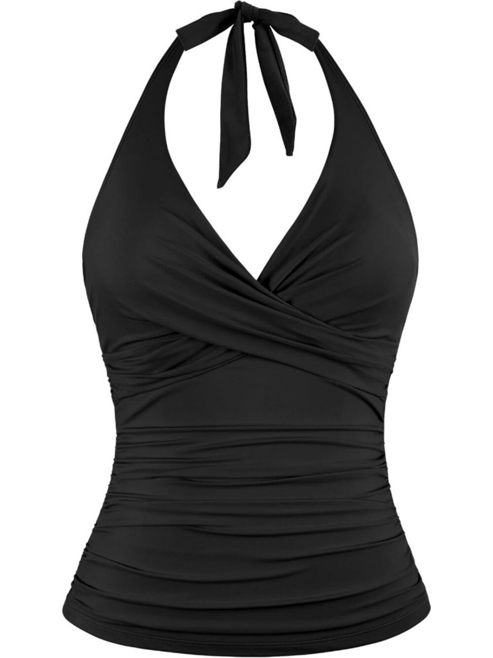 Tummy Control Underwire Halter Tankini Top for Women - Stylish Swimwear